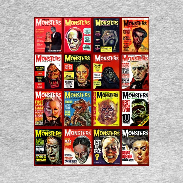 Famous Monsters Collage Series 1 by Starbase79